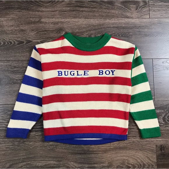 Bugle Boy Other - Bugle Boy Concept Boys 90s Vintage Multicolor Stripe Crewneck Pullover Sweater